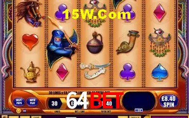Biblioteca de slots populares na 64BET