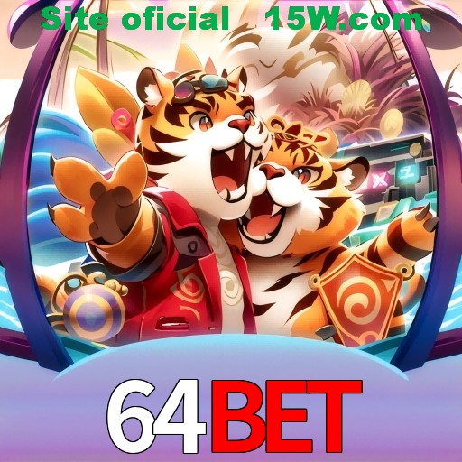 Imagem promocional da 64BET mostrando a plataforma e suas vantagens